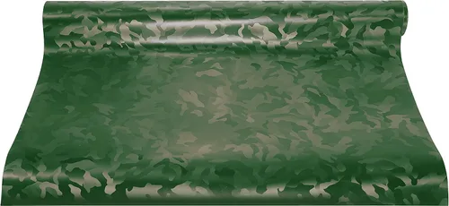 Vista 5 de VViViD+ - Rollo de vinilo con patrón de camuflaje medio (1 x 5 pies, verde militar)