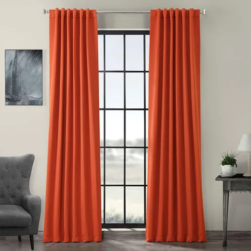 Vista 31 de HPD Half Price Drapes BOCH-171113-84, cortinas sólidas para oscurecer habitación (1 panel), 50 x 84 pulgadas, color beige alabastro