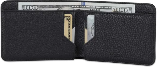 Vista 2 de Vaultskin MANHATTAN - Cartera plegable minimalista delgada y tarjetero de crédito con bloqueo RFID e ideal para bolsillo frontal