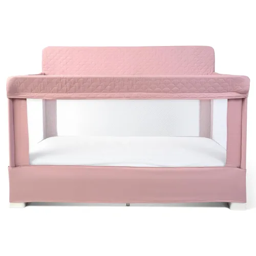 Vista 9 de Cuna de tamaño completo Baby Delight Lunaire Cuna transpirable de malla para bebé Cama de bebé con ensamblaje sin herramientas Tweed