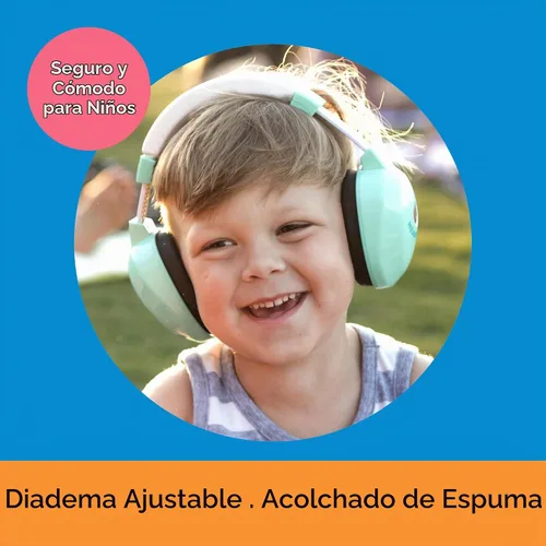 Vista 10 de HearMuffs - Over-the-Ear Noise Reducing Hearing Protection for Infants & Toddlers - Fits Kids Ages 0-4 Verde spa
