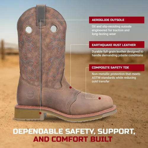 Vista 3 de Double-H Boots Puntera Antonio Comp para hombre