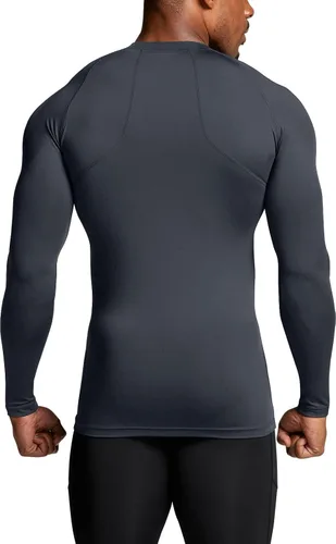 Vista 3 de ATHLIO - Paquete de 1 o 3camisetas de compresión de manga larga con FPU 50+ para hombre, camiseta de protección para deportes acuáticos