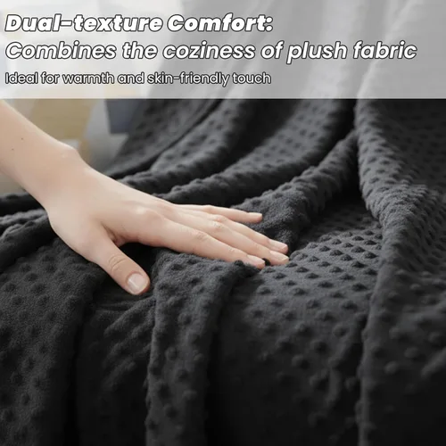 Vista 7 de Manta Grounding para aliviar el dolor y dormir más profundo, sábana de cama Earth Connect con fibra de plata, manta esponjosa, regalos para mujeres
