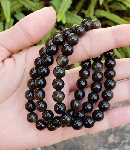 Vista 4 de Adabele 1pc Natural Stretch Gemstone Bracelet 8mm (0.31") Bead 7" to 8.5 inch Healing Crystal Energy Quartz Chakras Jewelry Women Men Birthday Gift