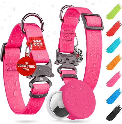 Vista 47 de WAUDOG Collar de perro impermeable – Collar ajustable para perros grandes, pequeños y medianos – Collares resistentes con cierre de metal duradero