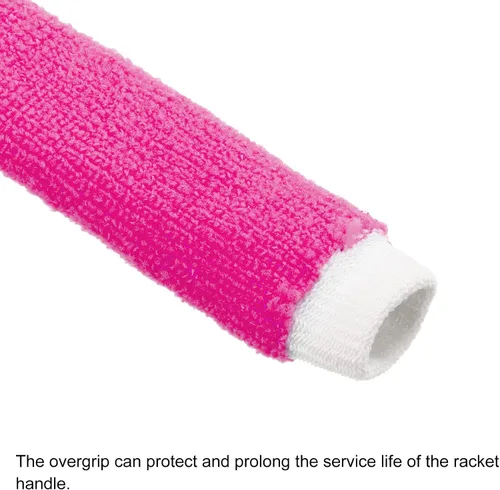 Vista 4 de PATIKIL Cotton Feeling Badminton Towel Grip Nylon Tennis Racket Overgrip Racquet Grip Hand Glue Anti-Skid Sweatband for Golf Bike