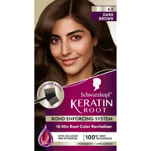 Vista 9 de Schwarzkopf® Keratin Root 1.0 Black Permanent Root Hair Dye Negro
