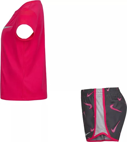 Vista 4 de Nike Conjunto de 2 piezas de camiseta y pantalones cortos gráficos para bebé niña