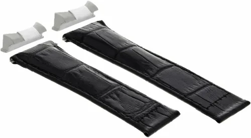 Vista 4 de Ewatchparts 20mm Leather Watch Band Strap Compatible With All Rolex Datejust Model Watch With End Pieces