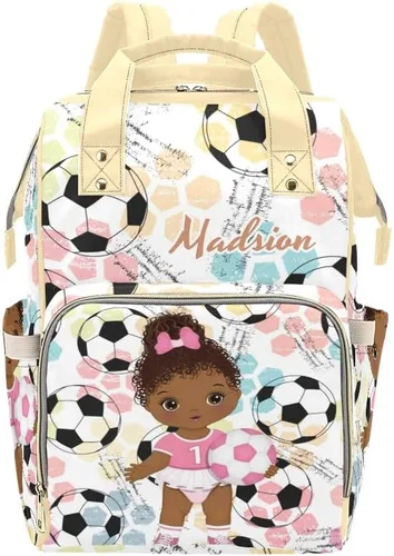 Vista 22 de Mochila de pañales personalizada, regalo con nombre, letras para bebé, color gris, rosa, bolsa de viaje versátil: gran capacidad y múltiples