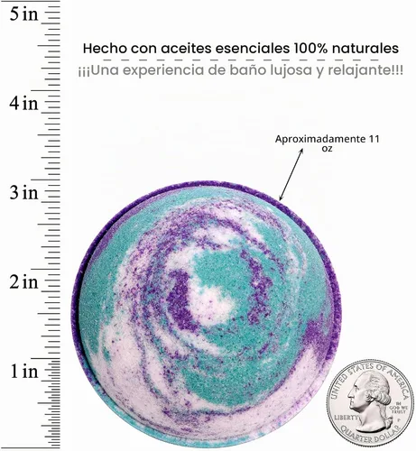 Vista 4 de Bomba de baño con anillo sorpresa dentro, Mermaid Daydream, extragrande, 10 onzas Fabricado en Estados Unidos