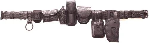 Vista 9 de Cinturón táctico de 10 en 1 para policía, equipo de seguridad, cinturón modular de aplicación de la ley con bolsillos Grande