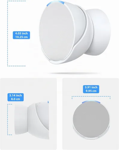 Vista 4 de Maxonar Soporte de pared Pop para altavoces inteligentes compatible con Echo Pop, accesorios para altavoces Google Nest, ahorra espacio, gestión