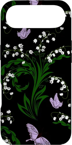 Vista 27 de Lily of The Valley and Butterflies Vintage Cottage Garden Case for iPhone 17