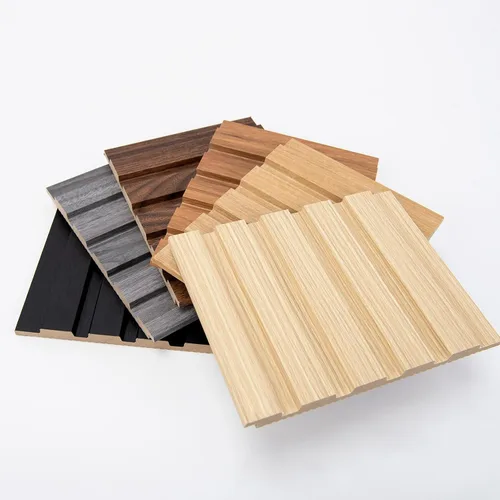 Vista 2 de Art3d Paneles de listones de madera de 6 piezas para decoración interior elegante y decoración de techo, panel texturizado 3D de MDF para techo