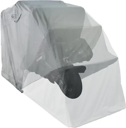 Vista 2 de Funda sencilla y de cierre automático para motocicletas The Bike Shield, S, Gris
