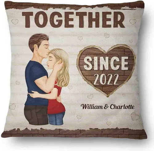 Vista 13 de Almohada personalizada para parejas, The Day I Met You I Have Found The One Whom My Soul Loves, almohada de cumpleaños para cónyuge, esposo, esposa