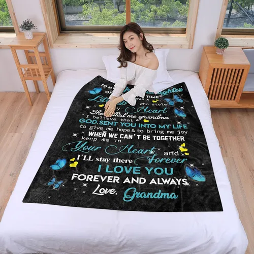 Vista 4 de WSYEAR Regalos para novio, regalo de cumpleaños para novio, manta con texto en inglés "I Love You", regalos para él, aniversario, Navidad, Día