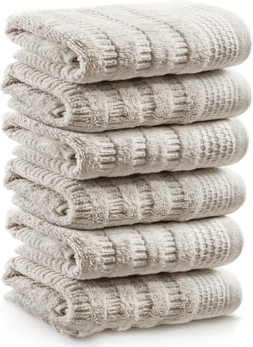 Vista 4 de Softerry Juego de toallas de baño de algodón orgánico puro, 100% algodón suave, extra absorbentes y duraderas, de secado rápido de 500 GSM, calidad