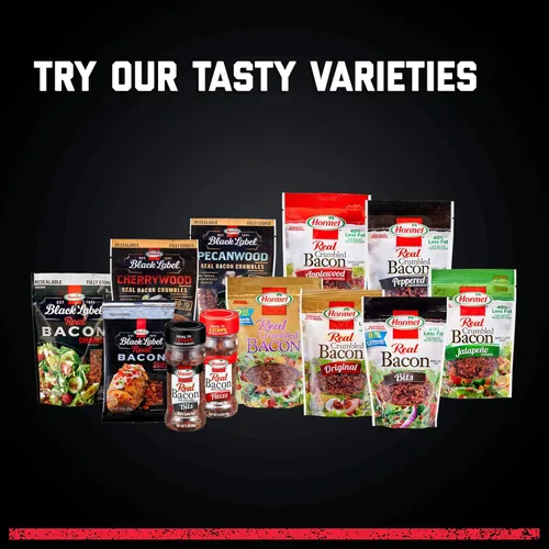 Vista 8 de HORMEL Real Peppered Bacon Crumbles, bolsa de 3 oz (8 paquetes)
