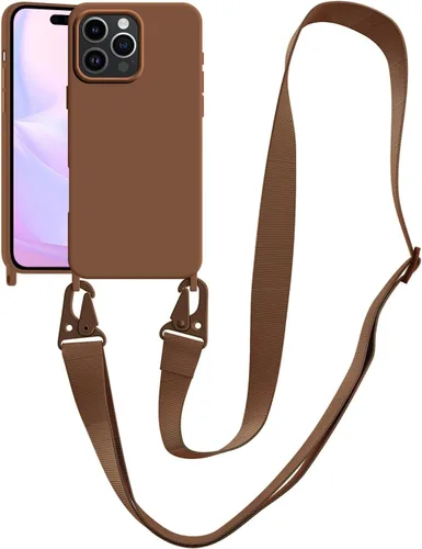 Vista 134 de Funda compatible con iPhone 8 Plus, iPhone 7 Plus/6 Plus/6S Plus con cordón, funda cruzada para iPhone con correa ajustable de silicona para iPhone