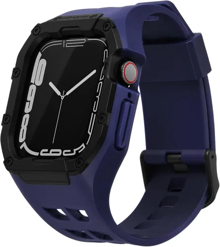Vista 10 de Nereides - Correa de reloj compatible con Apple Watch de 45 y 44 mm, para iWatch Series 9/8/7/6/5/4/SE/SE2, estuche resistente de alta resistencia