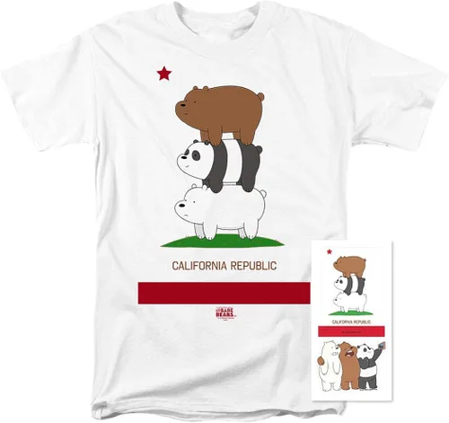 Vista 2 de Popfunk Classic We Bare Bears - Camiseta y pegatinas de red de dibujos animados