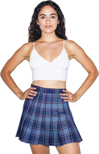 Vista 2 de American Apparel Falda de tenis a cuadros para mujer