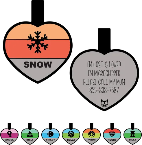 Vista 9 de Placa de identificación silenciosa personalizada con 5 líneas de identificación de mascotas de silicona duradera y grabada profundamente, diseño