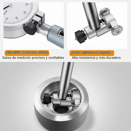 Vista 4 de Neoteck Calibre de diámetro del dial con rango de medición de 0.7"-6 Plateado