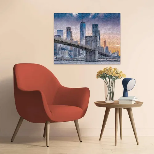 Vista 4 de Ravensburger Skyline New York - Rompecabezas de 2000 piezas para adultos, diseño único hecho a mano con precisión, gran actividad grupal o proyecto