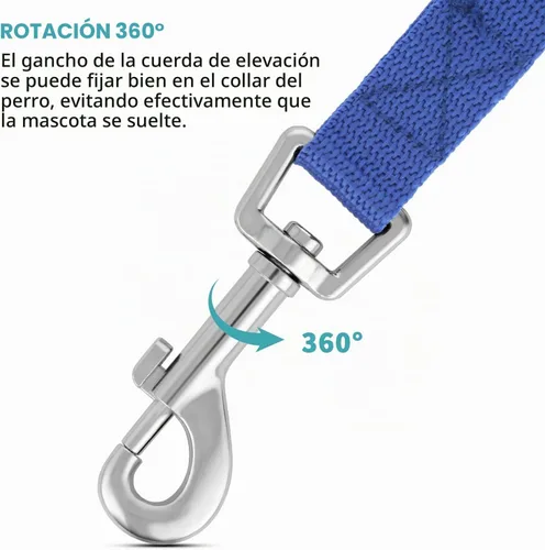 Vista 3 de Hypeety Correa de entrenamiento para perros con correa de nailon fuerte 3 PZAS