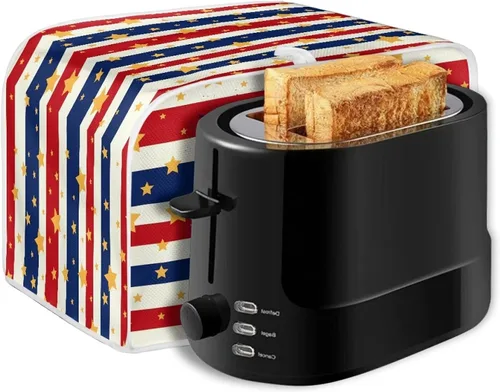 Vista 7 de Xoenoiee Funda protectora para tostadora con estampado de águila y bandera estadounidense del 250 aniversario, a prueba de polvo e impermeable