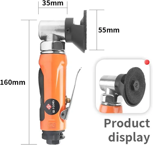 Vista 3 de SI FANG Mini amoladora angular neumática de 2 pulgadas, herramienta de corte, mini amoladoras de rueda y muelas abrasivas de 2 pulgadas