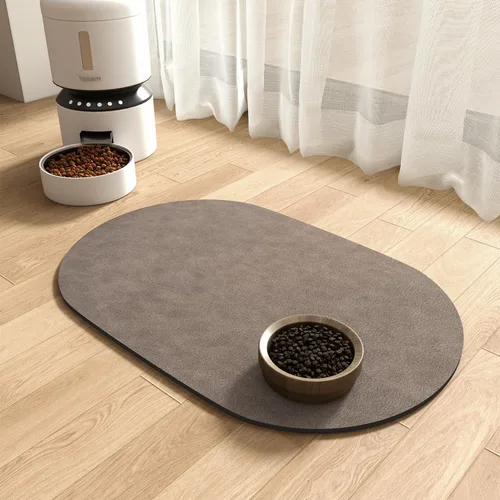 Vista 9 de Tapete absorbente de comida para perros y gatos, tapete para comida y agua, tapete de secado rápido para alimentos para mascotas, almohadilla
