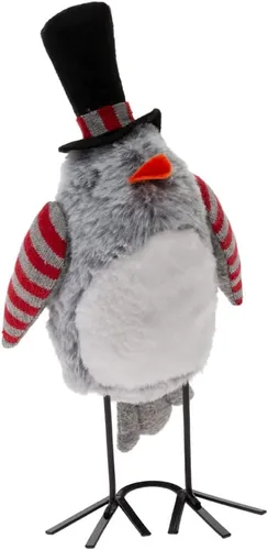 Vista 9 de Boston International Figura decorativa de mesa navideña de invierno, juego de 2, cardenal de Navidad