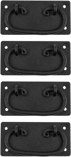 Vista 48 de Renovators Supply Manufacturing Manijas de Gabinete de 3 pulgadas de Hierro Forjado Negro Tiradores de Cajón Manijas Antiguas de Gabinete de Cocina