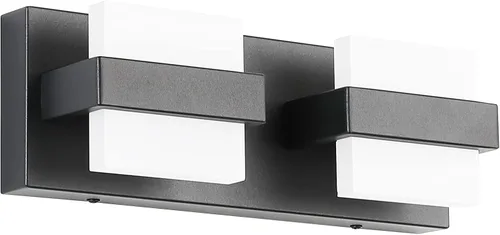 Vista 13 de SOLFART Lámpara de baño cromada de 3 luces, luz de tocador sobre el espejo, lámparas LED modernas, 5 colores de temperatura ajustable moderna