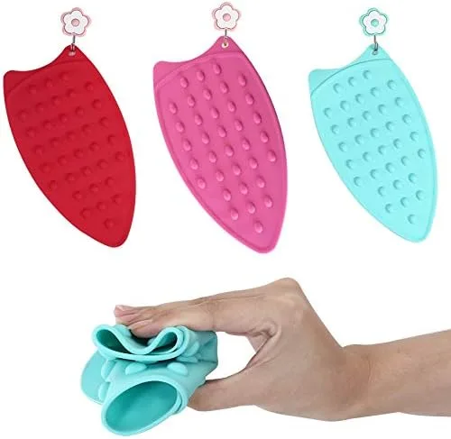 Vista 5 de Paquete de 2 almohadillas de silicona para el soporte de hierro, serie más gruesa, resistente al calor, para tabla de planchar, fácil de usar