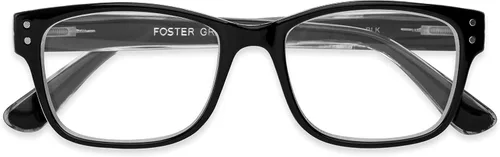 Vista 4 de Foster Grant mens Tristan Pop of Power Bifocal Style Blue Light Square Reading Glasses