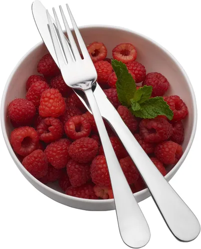 Vista 3 de Gourmet Basics By Mikasa Symmetry - Juego de cubiertos de acero inoxidable 18/0, 20 piezas, servicio para 4