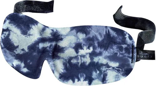 Vista 21 de Bucky 40 Blinks Máscara de Ojos Sin Presión para Viajes y Sueño, Blue Atlas, Talla Única