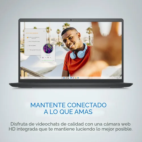 Vista 8 de Dell Laptop Inspiron 15 3535, pantalla FHD de 15.6 pulgadas (1920 x 1080), procesador AMD Ryzen 5 7520U, memoria RAM DDR4 de 8 GB, SSD de 512 GB