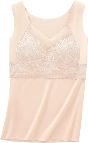 Vista 3 de Camisas térmicas para mujer, con forro polar, sin mangas, camisola elástica, capa base, chaleco cálido, ropa de invierno