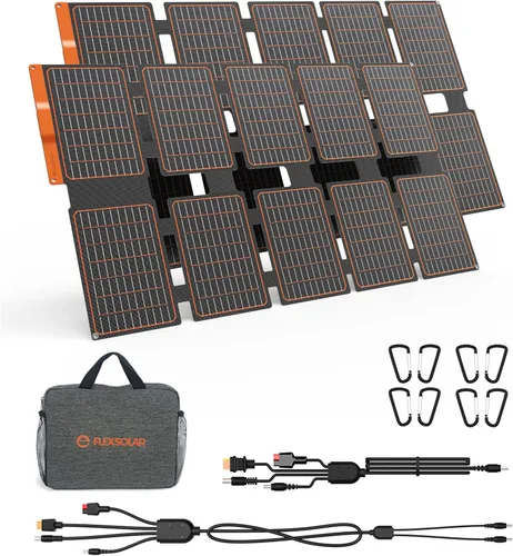 Vista 9 de Cargador de Panel Solar [Actualizado] FlexSolar 15W Pequeño Panel Solar 5V Salida USB ETFE Ligero Plegable Portátil Powerfilm Energía IP67