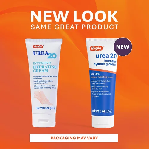 Vista 3 de Rugby Urea 20% Crema Hidratante Intensiva - Crema de urea para pies, manos, rodillas y codos - Crema de fuerza intensiva de urea al 20% - 3 onzas