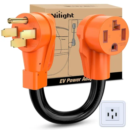 Vista 54 de Nilight Cable adaptador de secadora de 30 amperios a 30 amperios calibre 10 10-30P a 14-30R con cable de tierra