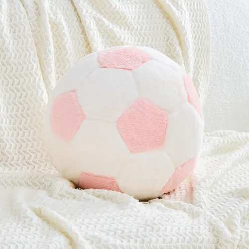 Vista 8 de XVTRU Almohada de fútbol de la Copa del Mundo, almohada estética para decoración del hogar, almohadas de felpa redonda para pelota de fútbol