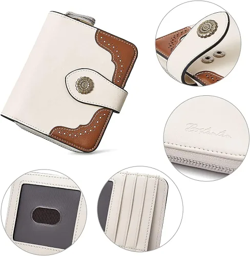 Vista 5 de BOSTANTEN Bolsos de cuero de las mujeres ocultos llevar carteras asa superior Satchel bolso de hombro de trabajo Tote y mujeres Cartera de cuero